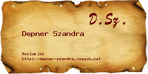 Depner Szandra névjegykártya